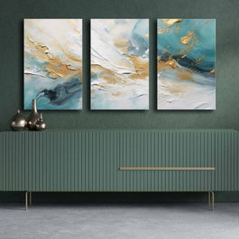 Wallity Conjunto de 3 Lienzos Decorativos 3P4570GSC-012 Multicolor
